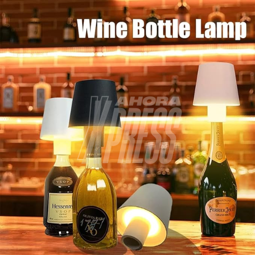 WineSh™ - Lámpara de Botella LED (Negro)