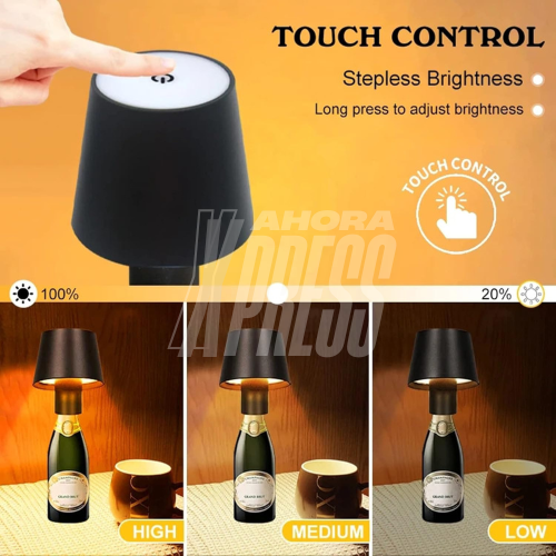 WineSh™ - Lámpara de Botella LED (Negro)